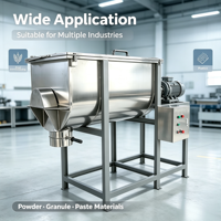Mélangeur horizontal de poudre de qualité industrielle avancée pour amidon avec pièces de contact en acier inoxydable