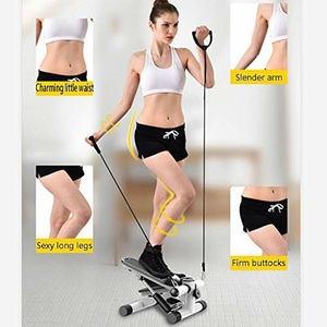 Usage domestique exercice Fitness escalier étape aérobie <span class=keywords><strong>marche</strong></span> Machine pas à pas exercice Mini pas à pas avec bandes de résistance - Product Image 6