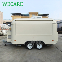 Remorques de bar mobiles WECARE entièrement équipées, foodtruck pour desserts, hot-dogs, glaces, café, snacks, remorque de foodtruck avec cuisine complète