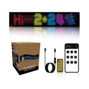 Écran souple LED Bluetooth pour voiture, autocollant adhésif haute définition, affichage LED intelligent flexible avec animation clignotante « Devil » - Product Image 3