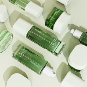 Pot cosmétique personnalisé, ensemble de pots en verre de luxe, pot pour soins de la peau, flacon en verre, flacon pour lotion - Product Image 3