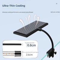 Lampe LED moderne en plastique pour aquarium, spectre complet, luminosité réglable pour aquariums plantés