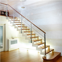 Escalier flottant en bois complet de nouvelle conception pour usage de bureau TAKA Hardware