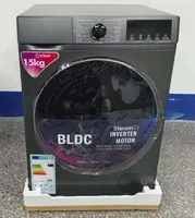 15kg Electric Stainless Steel Front Load Automatic Washer with Direct Drive Motor Energy-Saving & Low Noise