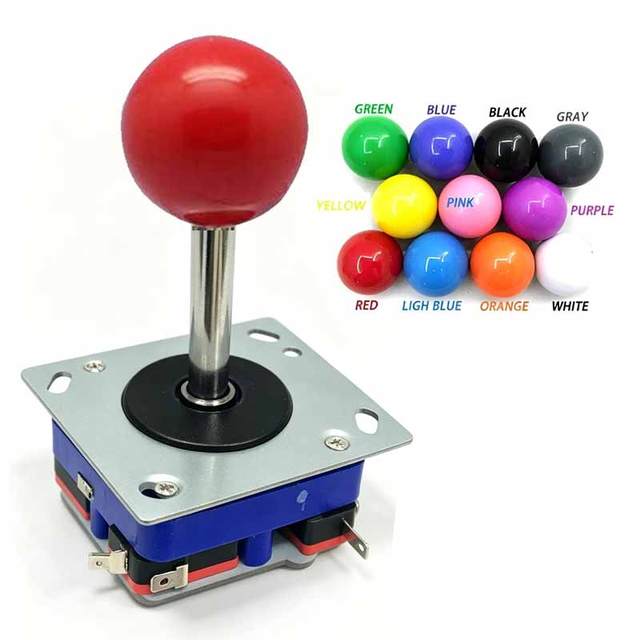 Pandora Game ZIPPY Joystick Arcade Joystick 2/4/8 Way Arcade Stick 34mm Top Ball Kit DIY Games Classical Game Controller