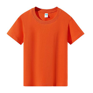 T-shirt personnalisé pour enfants, 190g coton, couleur unie, manches courtes, vêtements de loisirs, vente en gros - Product Image 3