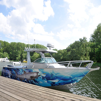 Beau bateau de pêche en aluminium, cabine centrale, de 25 pieds, 7.5m, à vendre