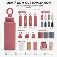 Botella de Agua de Acero Inoxidable de 32oz al por Mayor con Tapa Magnética para Soporte de Teléfono, Boca Ancha y Antiderrames, Ideal para Sets de Regalo Promocionales