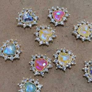 Paso Sico - Dijes <span class=keywords><strong>de</strong></span> <span class=keywords><strong>Uñas</strong></span> 3D con Forma <span class=keywords><strong>de</strong></span> Corazón <span class=keywords><strong>de</strong></span> Circonita Cristalina <span class=keywords><strong>de</strong></span> la Serie MI, Superbrillantes, <span class=keywords><strong>de</strong></span> Alta Calidad, Coloridos, <span class=keywords><strong>de</strong></span> 12 mm, para Decoración <span class=keywords><strong>de</strong></span> <span class=keywords><strong>Uñas</strong></span> Postizas - Product Image 3