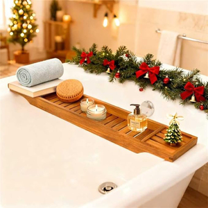 <span class=keywords><strong>Plateau</strong></span> de baignoire moderne <span class=keywords><strong>en</strong></span> <span class=keywords><strong>teck</strong></span>, panier et <span class=keywords><strong>table</strong></span> de baignoire <span class=keywords><strong>en</strong></span> bois avec support <span class=keywords><strong>pour</strong></span> salle de bain et salon - Product Image 3