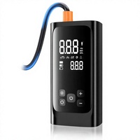 Compresseur d'air portable 150 PSI avec écran LCD, arrêt automatique et lumière d'urgence pour voiture