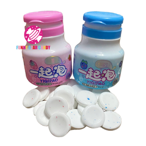 Tablet bentuk botol kecil baru permen Tablet campuran manis rasa buah bebas <span class=keywords><strong>Soda</strong></span> gelembung ditekan permen <span class=keywords><strong>Fizzy</strong></span> - Product Image 3