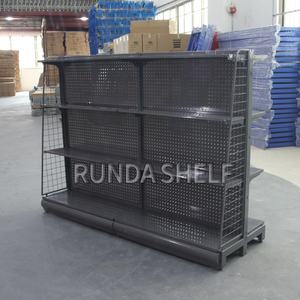 Runda 8 Étagères Supermarché Gondole Présentoir Conception <span class=keywords><strong>Etagere</strong></span> Magasin Blanc Métallique Léger Centre Commercial Présentoir 10set - Product Image 1