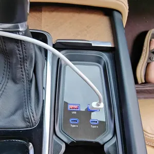 Station d'accueil de charge rapide Vtear, hub d'alimentation, pièces de décoration intérieure, accessoires auto pour <span class=keywords><strong>Volvo</strong></span> XC60 S60 V60 S90 <span class=keywords><strong>V90</strong></span> XC90 - Product Image 1