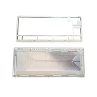 Plaque de clavier mécanique en aluminium 6061 6063 usinée CNC de haute précision, fabrication sur mesure, échantillon OEM ODM