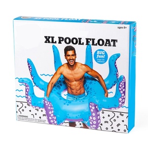 Flotadores de Piscina Divertidos Personalizados en Oferta, Juguetes de PVC para Piscina o Playa de Verano, Flotador Inflable para Adultos |   Pulpo Azul - Product Image 4