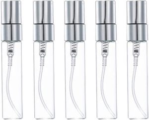 Mini Clear Glass Perfume Sample Vials 2ml 3ml 5ml 10ml Atomizer Spray <b>Bottles</b> with Paper <b>Box</b> & Logo Printing MOQ 100pcs - Product Image 1