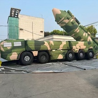 Usine à vendre Promotionnel Personnalisé Festival Événement Réservoir Gonflable Faux Cible Modèle Missile Véhicule Air Soufflé