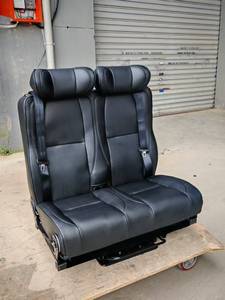 Canapé-lit pliant Autoliuma en cuir PU Nappa rotatif, siège pour camping-car, ancrage <span class=keywords><strong>ISOFIX</strong></span>, modèle de conversion pour Sprinter L009S - Product Image 6