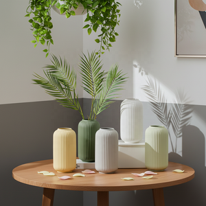 Jarrón de Cerámica de Arcilla para Mesa de Boda, Elegante, Ecológico y Personalizado de YBH, Decoración Nórdica <span class=keywords><strong>Minimalista</strong></span> Bohemia Moderna para el Hogar - Product Image 2
