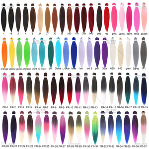 26 "pré étiré expression tressage boîte de cheveux tresses crochet cheveux ombre synthétique Ez tresse Extensions de cheveux - Product Image 5