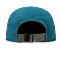 Casquette de camping en plein air personnalisée de haute qualité, non structurée, à 5 panneaux, avec trous découpés au laser, imperméable, à visière plate, pour la course, casquettes de sport pour hommes
