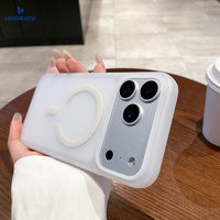 Coque en silicone Mag pour iPhone 17 Pro Max, étui de protection en silicone souple pour iPhone 17