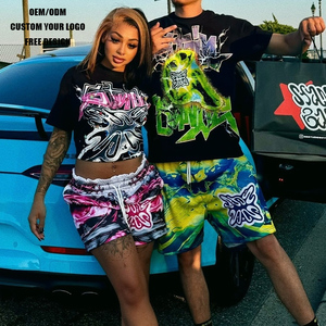 Áo thun cotton 100% cỡ lớn cho Nam Nữ 240 gram tay ngắn cổ điển thường ngày rộng tay - Product Image 5