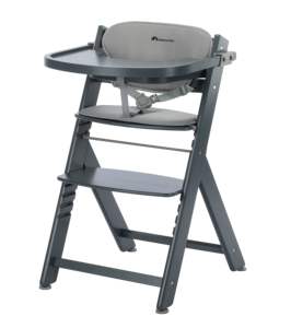 Chaise haute pour bébé Bebeconfort Timba 2 avec coussin, chaise d'alimentation scandinave en bois pour bébé de 6 mois à 9 ans - Product Image 1