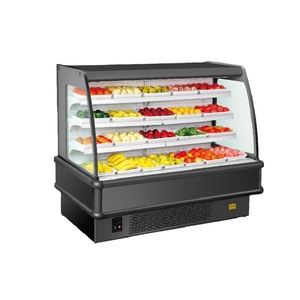 슈퍼마켓 과일 전시 냉장고 냉장고 전시 열려있는 야채 냉각장치 진열장 - Product Image 1