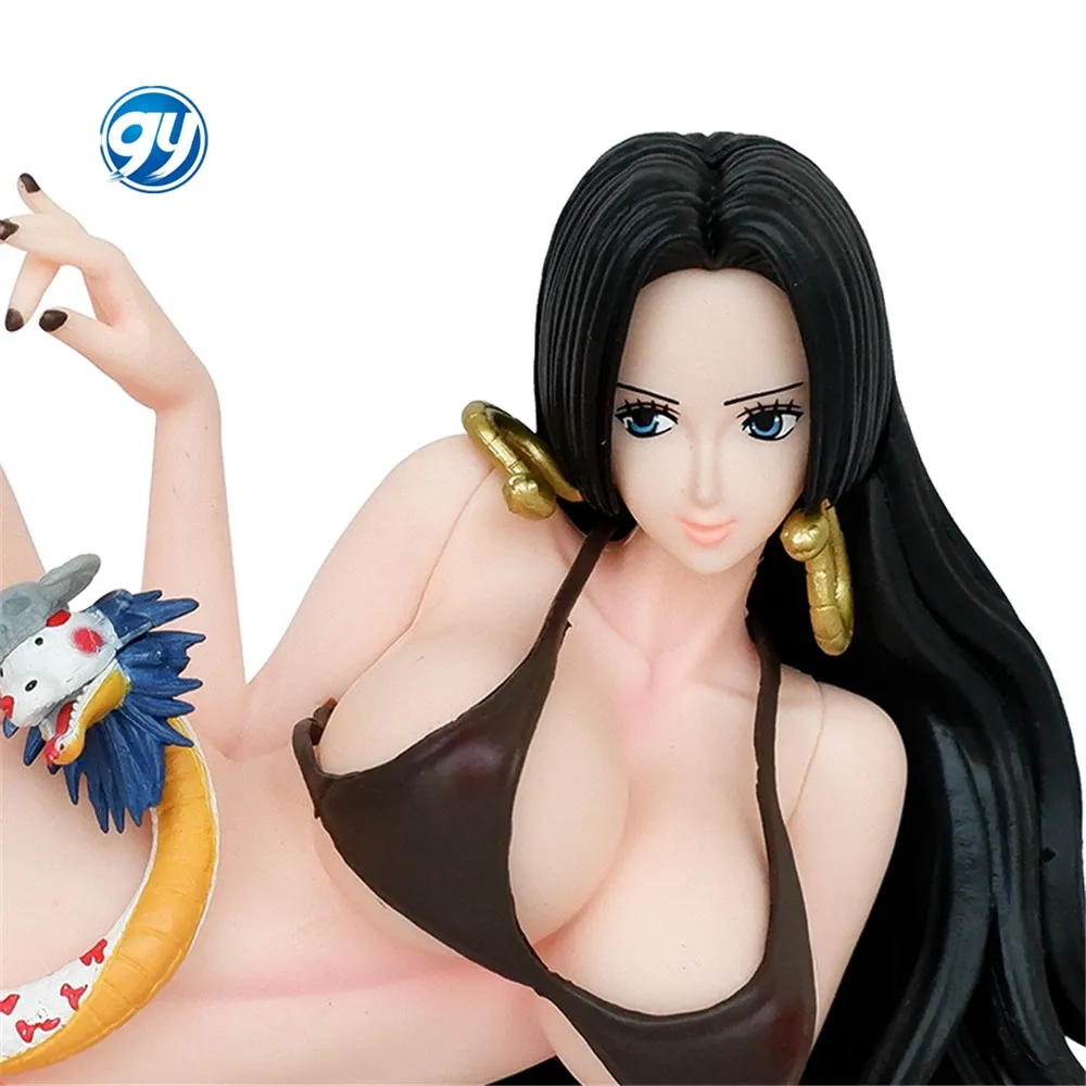 GY Figuras de One Pieced Hancock deitado pose Boa Hancock maiô biquíni anime modelo brinquedos presente presentes