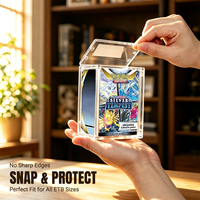 Boîte de protection magnétique N52 en acrylique pour cartes à collectionner PTCG – Étui de présentation robuste pour cadeaux et objets de collection