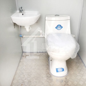 Factory Price <strong>Blue</strong> White Prefab EPS Sandwich Panel Container Modular Outdoor Mobile <strong>Toilets</strong> With Exhaust Fan Closestool - Product Image 3