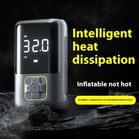 Compresseur d'air portable mini haute pression 150 psi en ABS durable avec affichage numérique intelligent, rechargeable, gonflage rapide des pneus 20 L/min