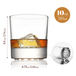 Verre à <span class=keywords><strong>whisky</strong></span> en cristal à fond épais et texturé, sans plomb, pour Scotch, Bourbon et autres spiritueux - Product Image 5