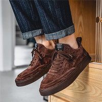 Haute qualité hommes daim chaussures pour hommes mode luxe hommes baskets en plein air marche Style chaussures hiver chaud chaussures décontractées