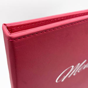 Cubierta de Menú Personalizada al por Mayor en Cuero PU, Portamenús A5/A4, Libro de Menú de Doble Página para Restaurante con Encuadernación con Tornillos - Product Image 5
