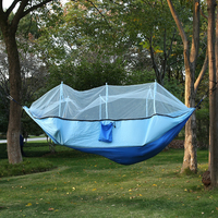 Hamac camp usine personnalisé hamac de camping en plein air avec moustiquaire 210T nylon publicité gonflable capacité 200KG