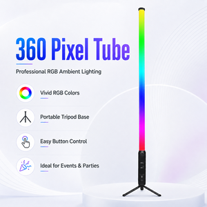 8pcs with 2 bags Wireless DMX 360 Degree Pixel Tube Light RGBWA 5in1 <b>Battery</b> <b>LED</b> Bar for DJ Club Event - Product Image 2