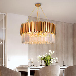 Lustres De Cristal en Cristal En Acier Inoxydable Matériel En Acier Inoxydable Moderne Plafond Bas Suspendus Globe <span class=keywords><strong>Lustre</strong></span> En Cristal - Product Image 6