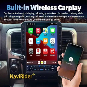 Radio con Pantalla Táctil Android para Automóvil, Reproductor Multimedia con Carplay, Unidad Principal con Reproductor de Video para Dodge RAM 1500, Modelos 2013-2017 - Product Image 2