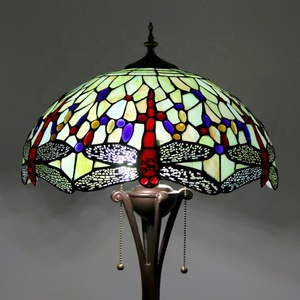 Lámpara de Pie Estilo Tiffany LongHuiJing de 63 Pulgadas de Altura, con Vidrio de Colores y Diseño Floral, para Dormitorio, Sala de Estar, Lectura, Restaurante - Product Image 3