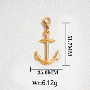 Charms 18K Gold Plated Butterfly Star Shell Anchor Cross Pendant DIY Jewelry Accessories For Necklace Everyday Wear Unisex - Product Image 5