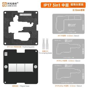 แพลตฟอร์มสเตนซิลรีบอลลิ่งชั้นกลางเมนบอร์ด Amaoe สำหรับ IphoneX ถึง Ip17 31 in 1 - Product Image 2