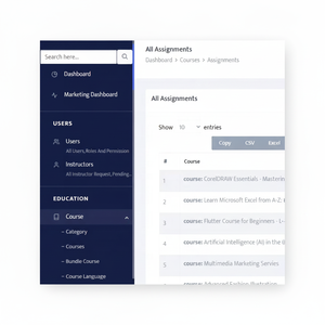 Portal de aprendizaje electrónico amigable para dispositivos móviles con curso, examen, gestión de certificados para startups educativas - Product Image 1