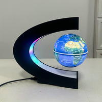 Globo Terráqueo Magnético con Iluminación LED, Globo Terráqueo Giratorio Flotante, Adorno Tecnológico Novedoso para Decoración del Hogar y la Oficina, Regalos para Días Festivos