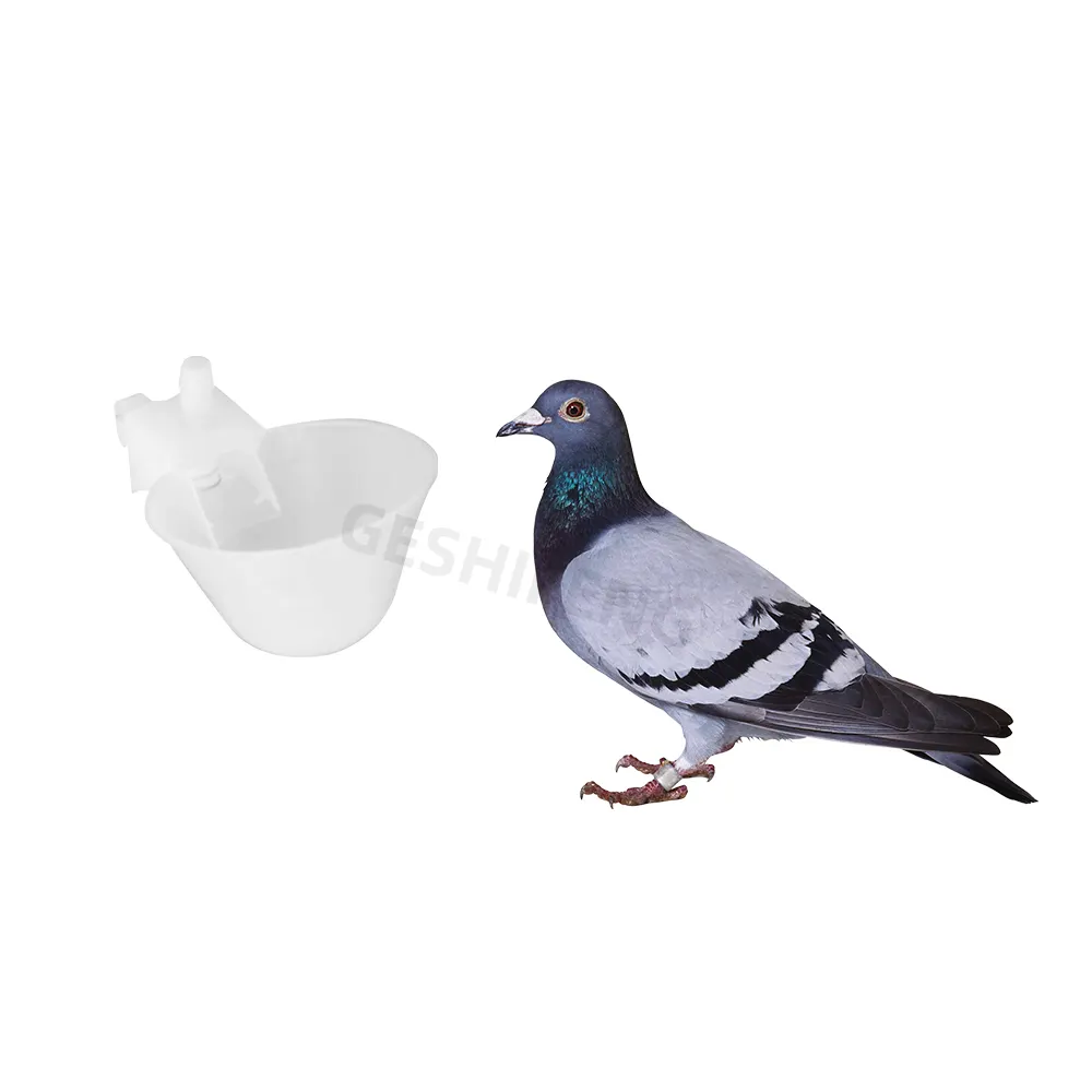 Automatic Pigeon Drinkers Quails Water Drinker Plastic Bird Drinking Cup Automatic Hanging Bowl For Bird