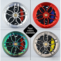 Diffuseur de parfum rotatif pour grille d'aération de voiture, design créatif en forme de moyeu de roue, ornement de parfum pour l'intérieur de la voiture