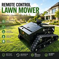 Vente directe usine : Tondeuse à gazon télécommandée tout-terrain à chenilles 4 temps, niveau DIY, idéale pour les fermes et les jardins