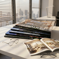 Brochures publicitaires A4 personnalisées Bolla tendance pour photomaton, catalogues et magazines, impression numérique sur papier couché, reliure parfaite, vente en gros